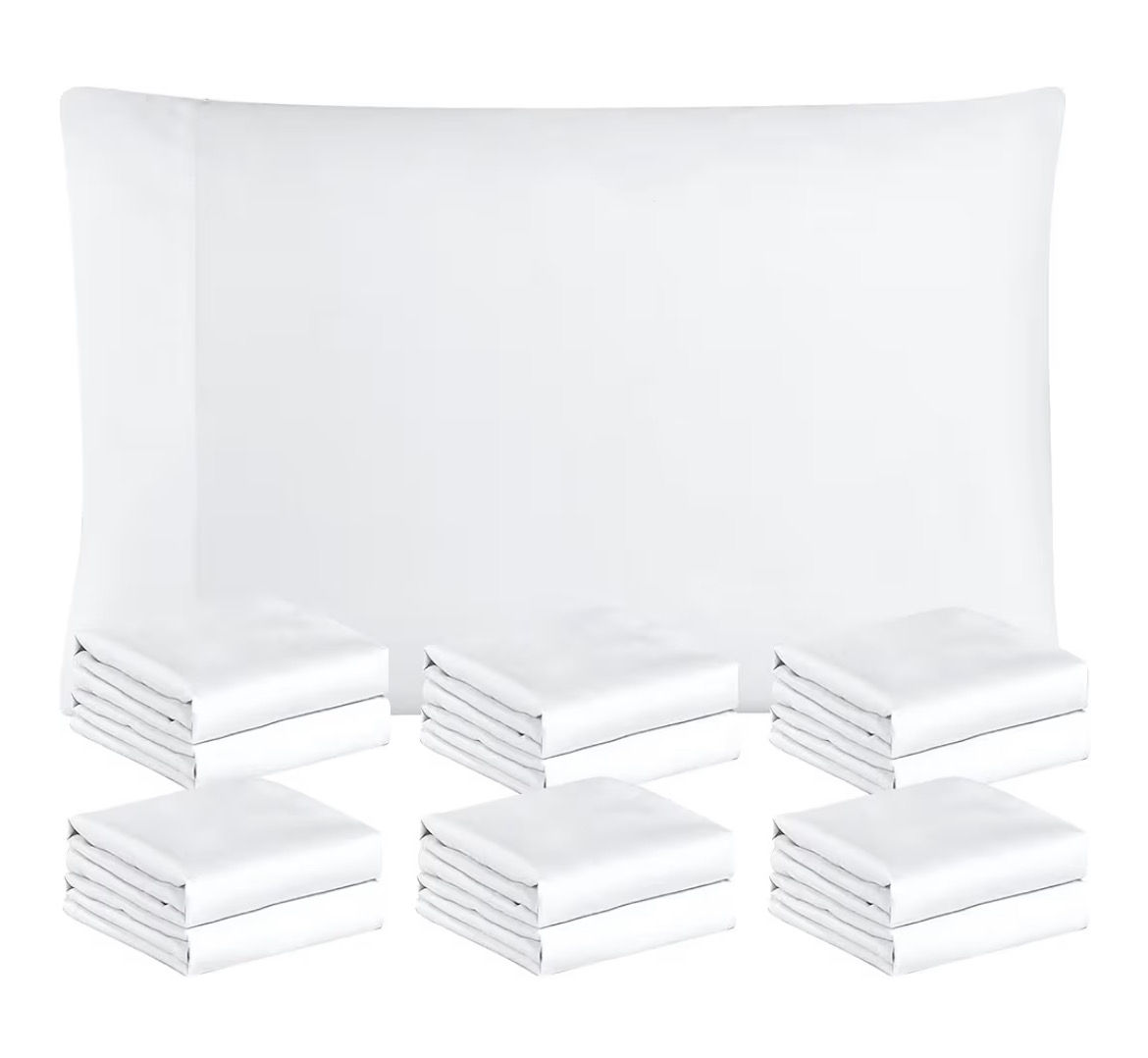FreshCulture Pillowcases 12 Pack - Bulk Pillowcase Set - Envelo