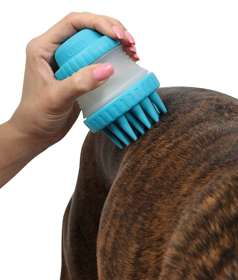 Thumbnail: Dexas MudBuster Portable Pet Cleaning Kit with Dog Paw Washer, Pet Bathing Brush