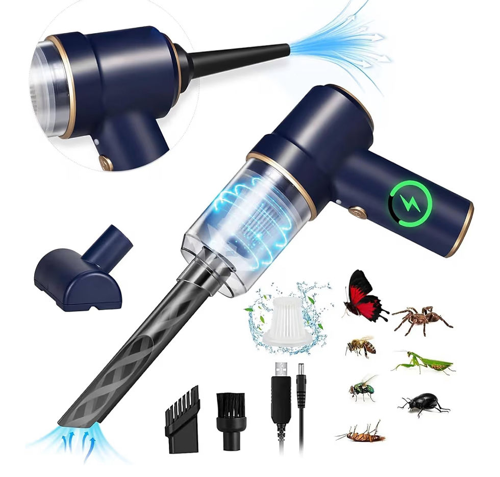 Car Vacuum Handheld Cordless Bug Vacuum Catcher for Adults, Rechargeable Vacuum