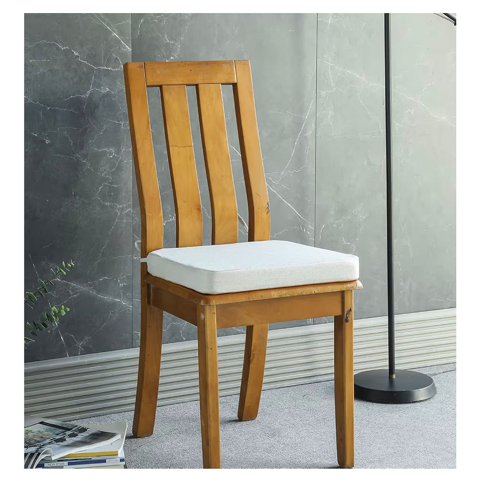Thumbnail: Chair Cushion for Dining Chairs with Ties 2 Pack Non Slip Memory Foam Kitchen Ro