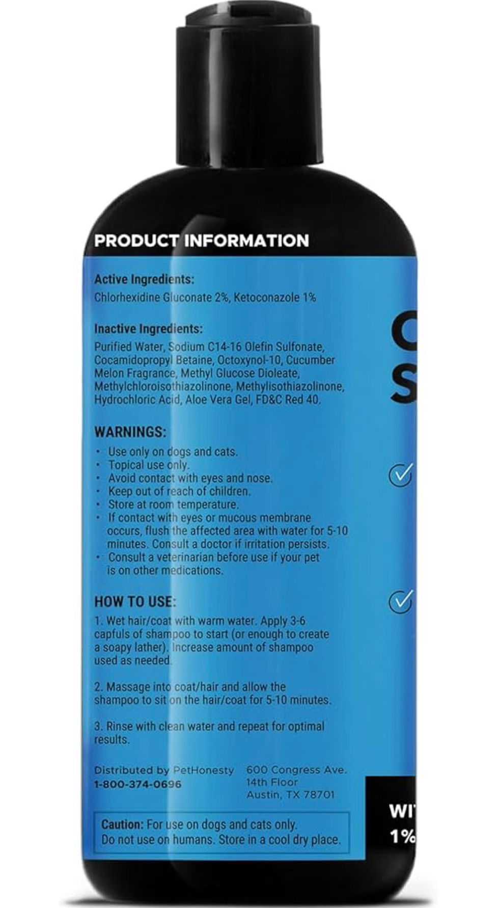 Thumbnail: Pet Honesty Chlorhexidine Cat & Dog Seasonal Itch Relief Shampoo, for Allergies,