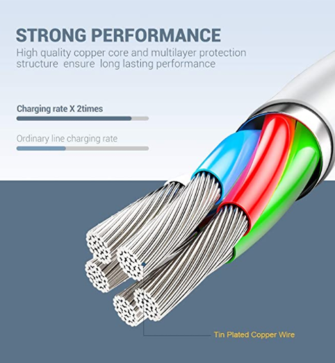 Thumbnail: iPhone Charger Cable - 3 Feet
