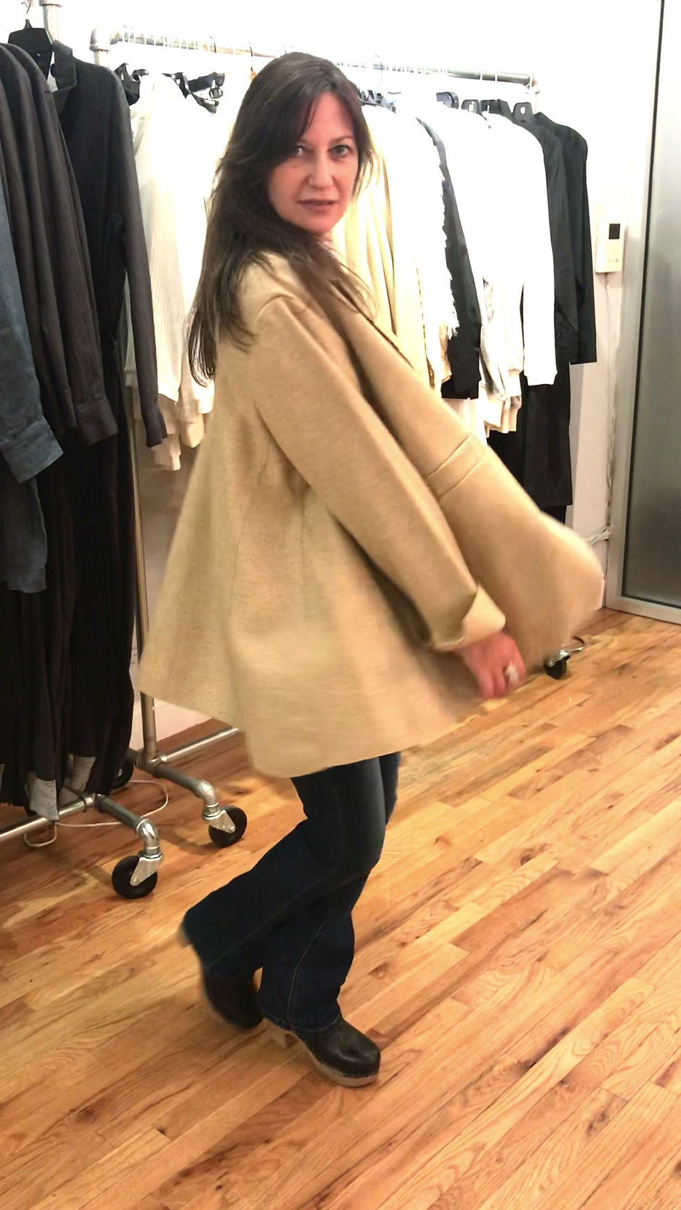 Thumbnail: velour poncho twirl