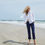 Thumbnail: diane tie shirt on the beach