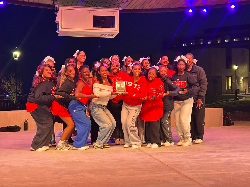 The Theta Alpha Chapter of Delta Sigma Theta Inc. accepting their award. Photo by Habiba Affo