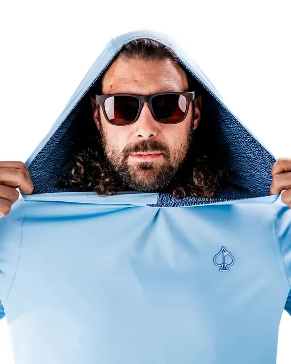 Thumbnail: Performance Golf Hoodie - Squiggle Blue