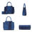 Thumbnail: Mkf Viridiana Croc Embossed Tote with Wallet Handbag Set