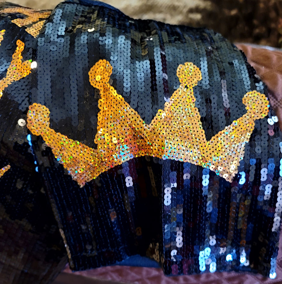 Thumbnail: I Am The Birthday Queen Sequin Shirt Dress
