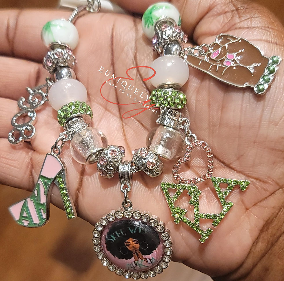 Thumbnail: African American University Sorority Charm Bracelet 