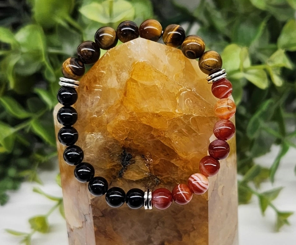 Thumbnail: Kid's Bullying Shield Beaded Bracelet 