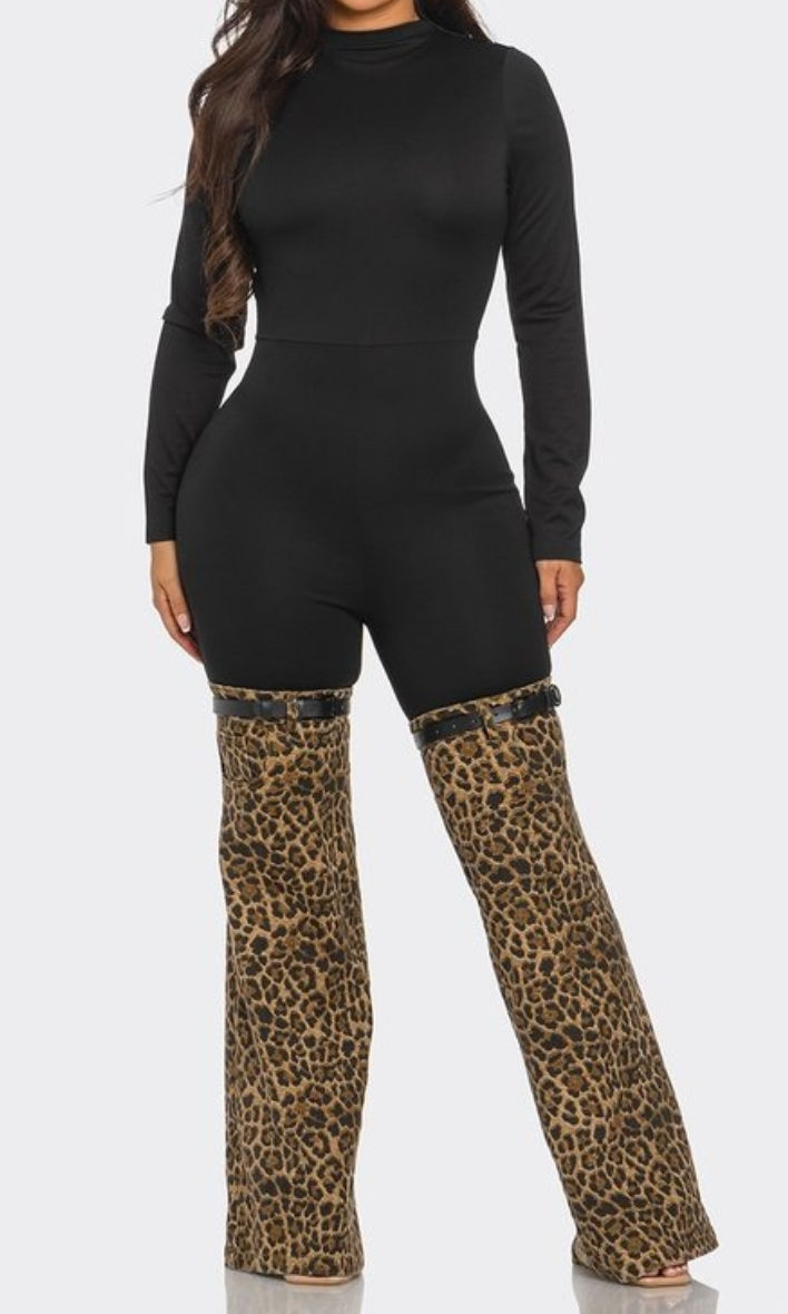 Fierce & Feline Jumpsuit Set
