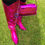 Thumbnail: Metallic Cowboy Chunky Heel Boots