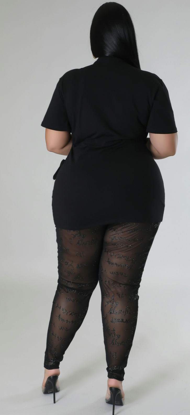 Thumbnail: Baddie T-Shirt Dress and Legging 2Piece Set