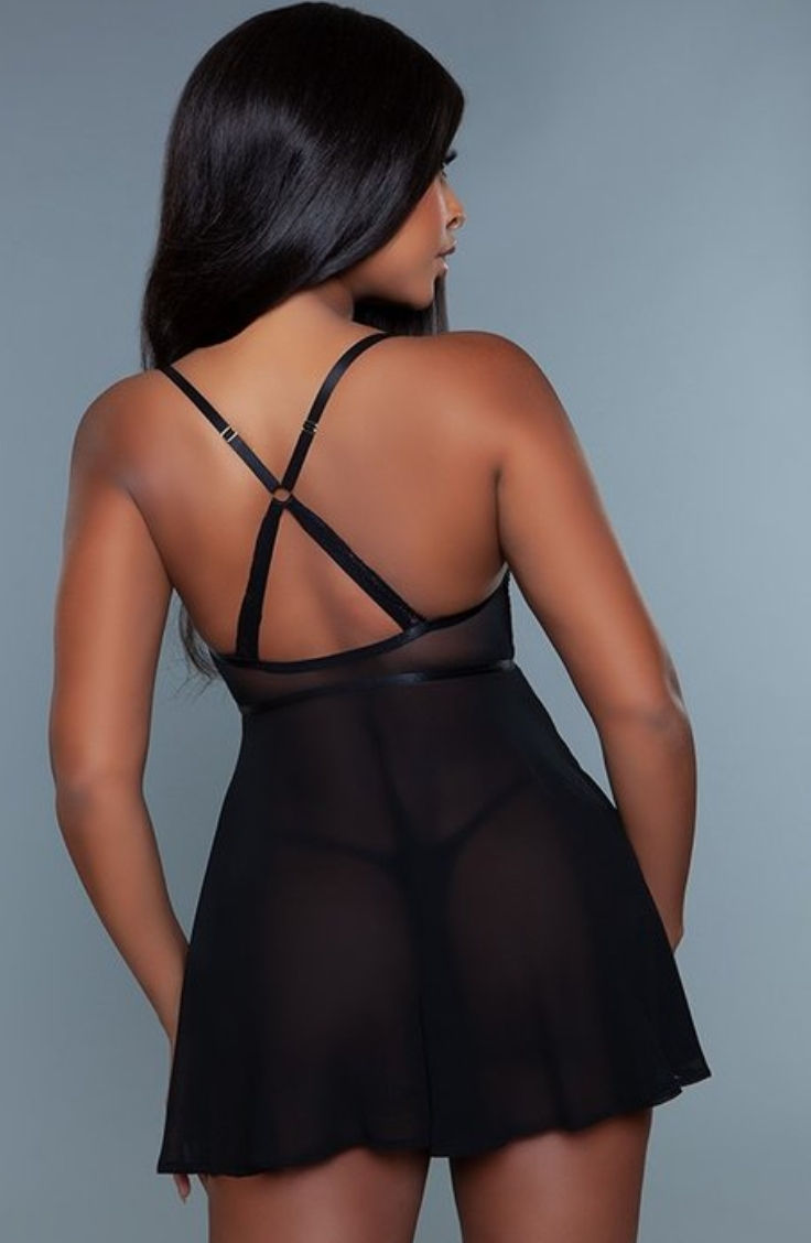 Thumbnail: Open Front Babydoll Lingerie 