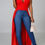 Thumbnail: Sweetheart Neckline Hi Low Maxi Top