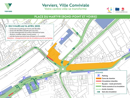 Aménagement de l'entrée du parking Fischer