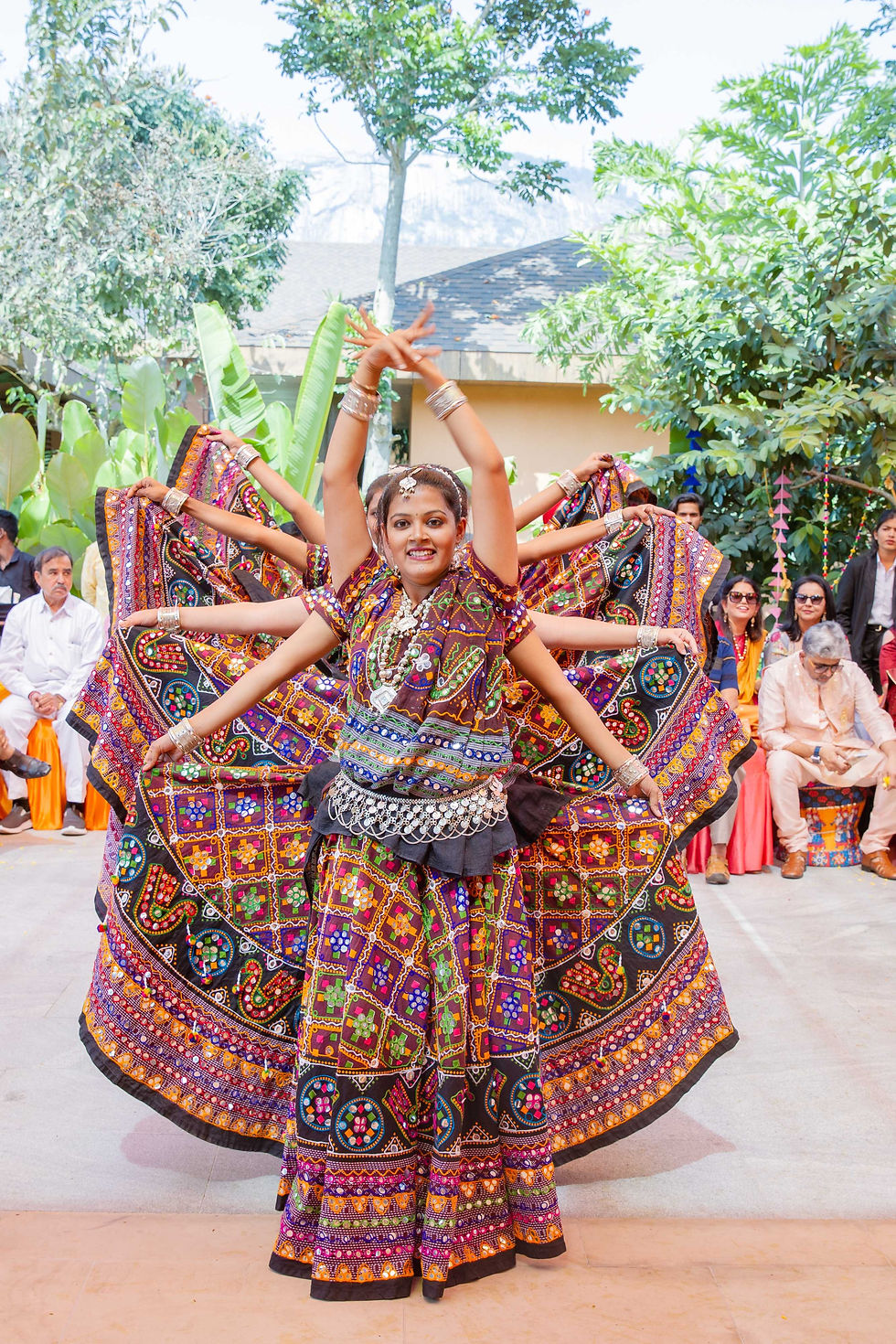 Garba dance performance at mehendi event