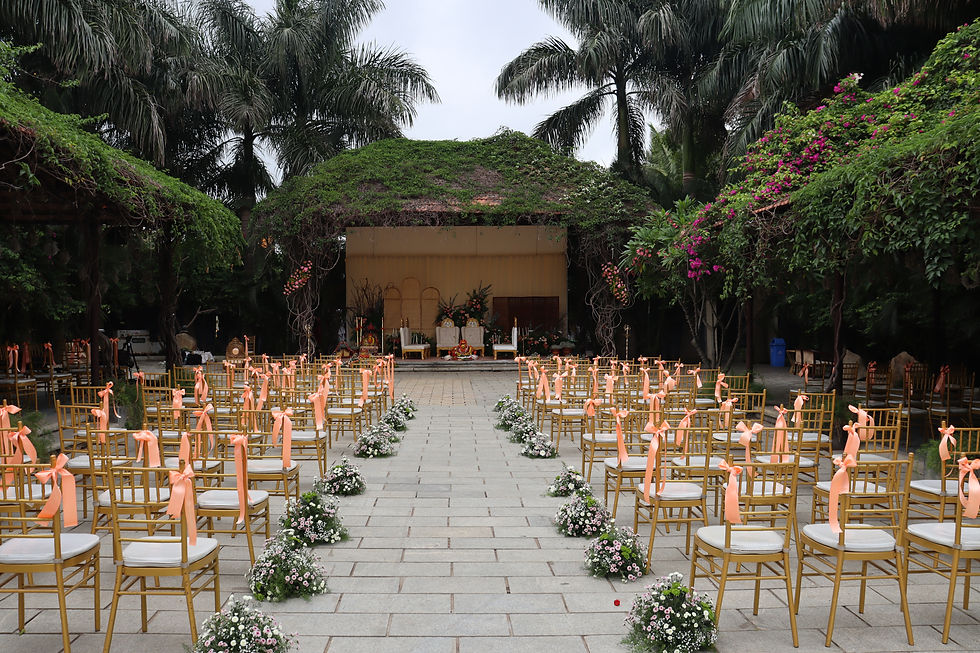 engagement decor; mandapam and courtyard; tamara