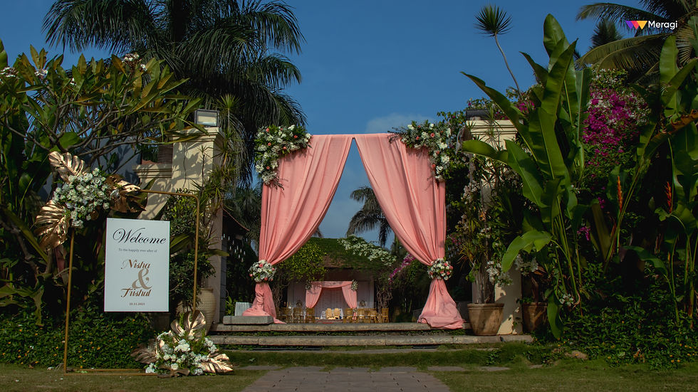 wedding entrance decor at tamara