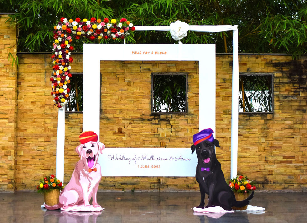 frame Photo Booth with dog cutout