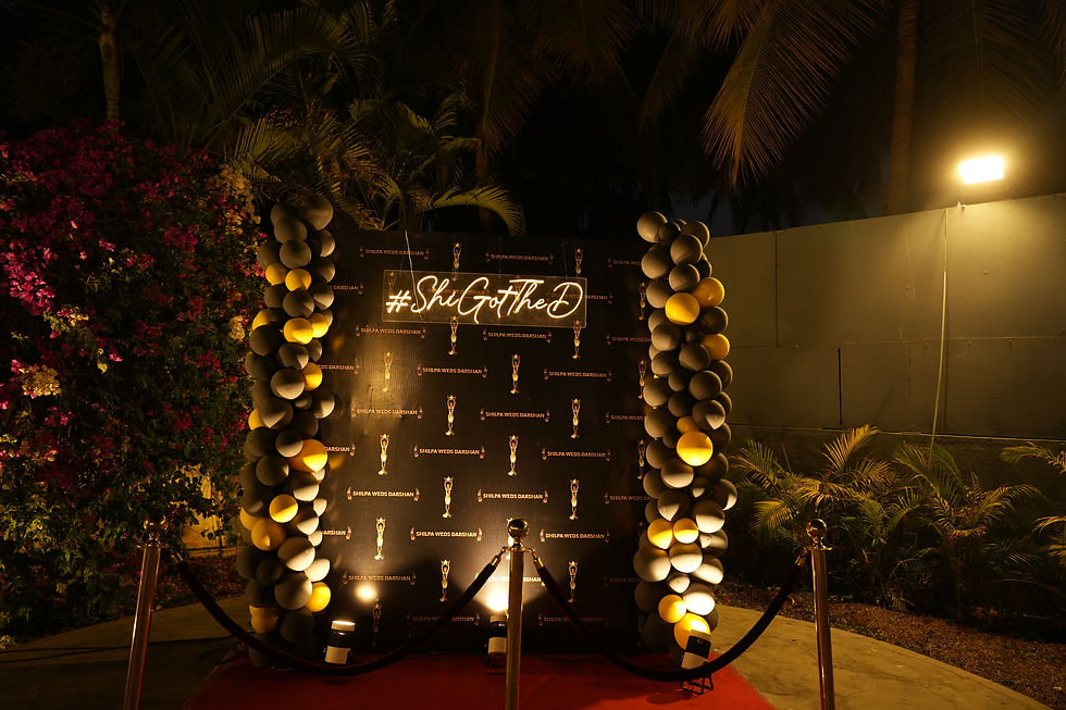 photo op decor for sangeet night