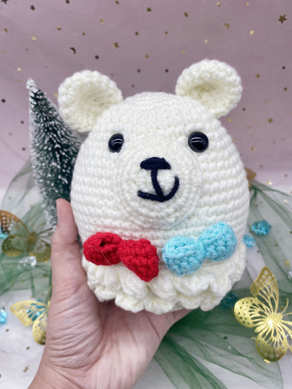 Thumbnail: Snowy the Snowman Sphere | Handmade Christmas Art Doll