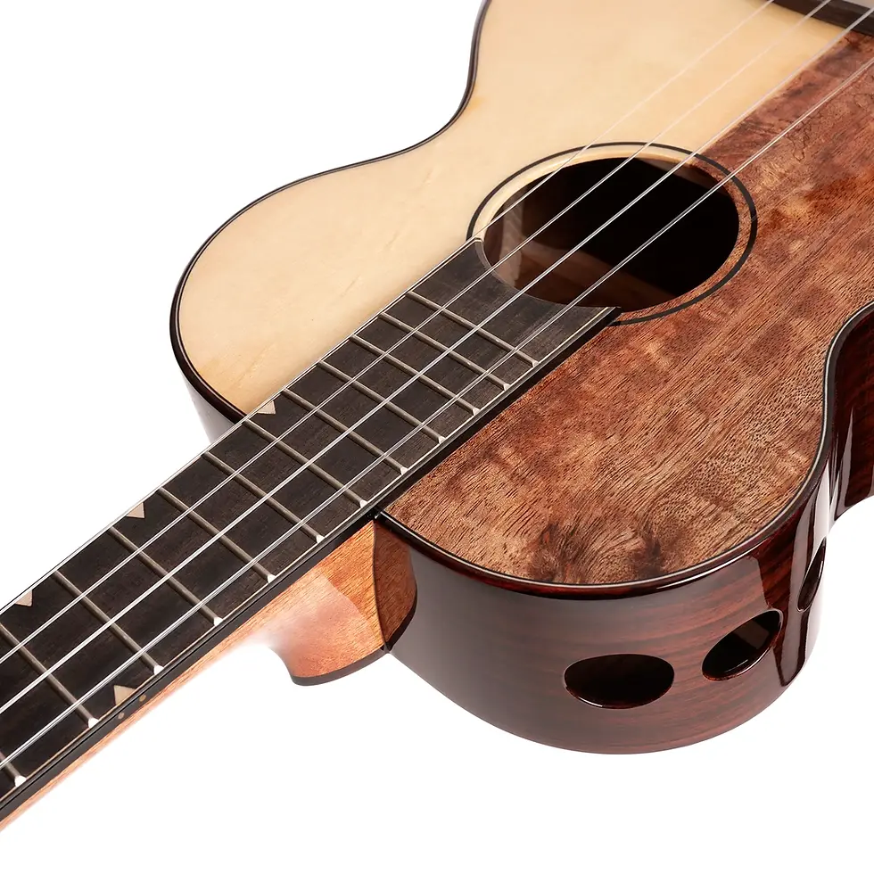 Thumbnail: Sisu Baritone 009 / Q Series / The Rebel Ukulele With Leather Bag