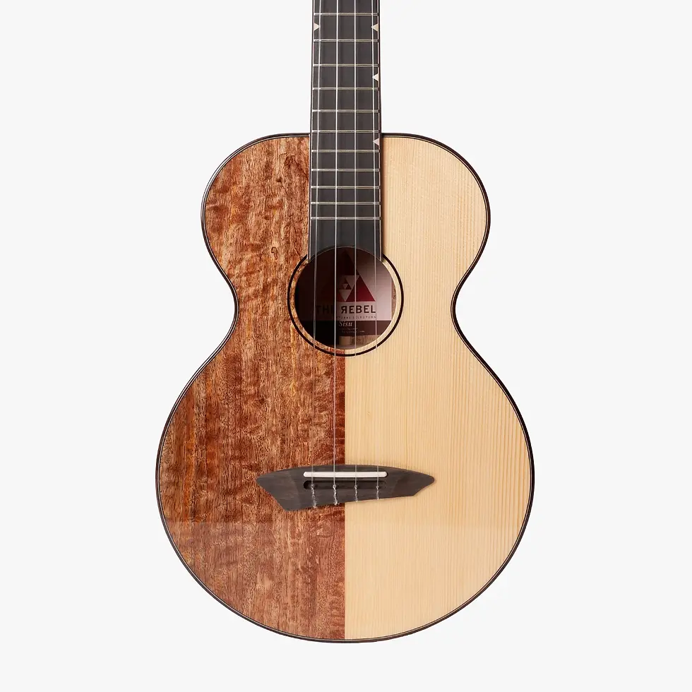 Thumbnail: Sisu Baritone 007 / Q Series / The Rebel Ukulele with Leather bag