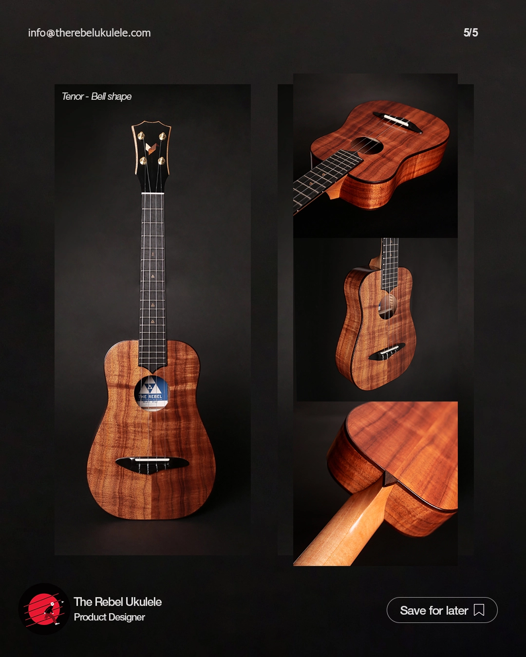 All solid koa wood