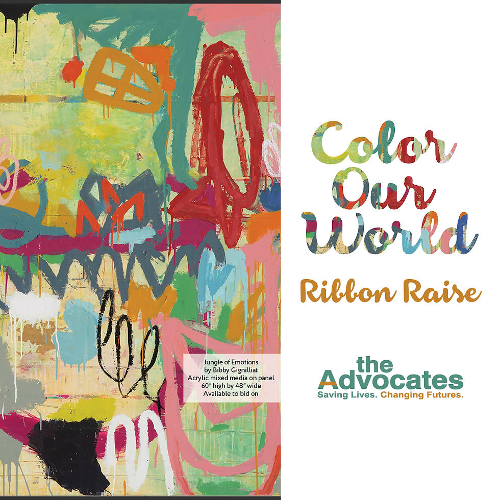 The Advocates Color Our World Ribbon Raise Fundraiser