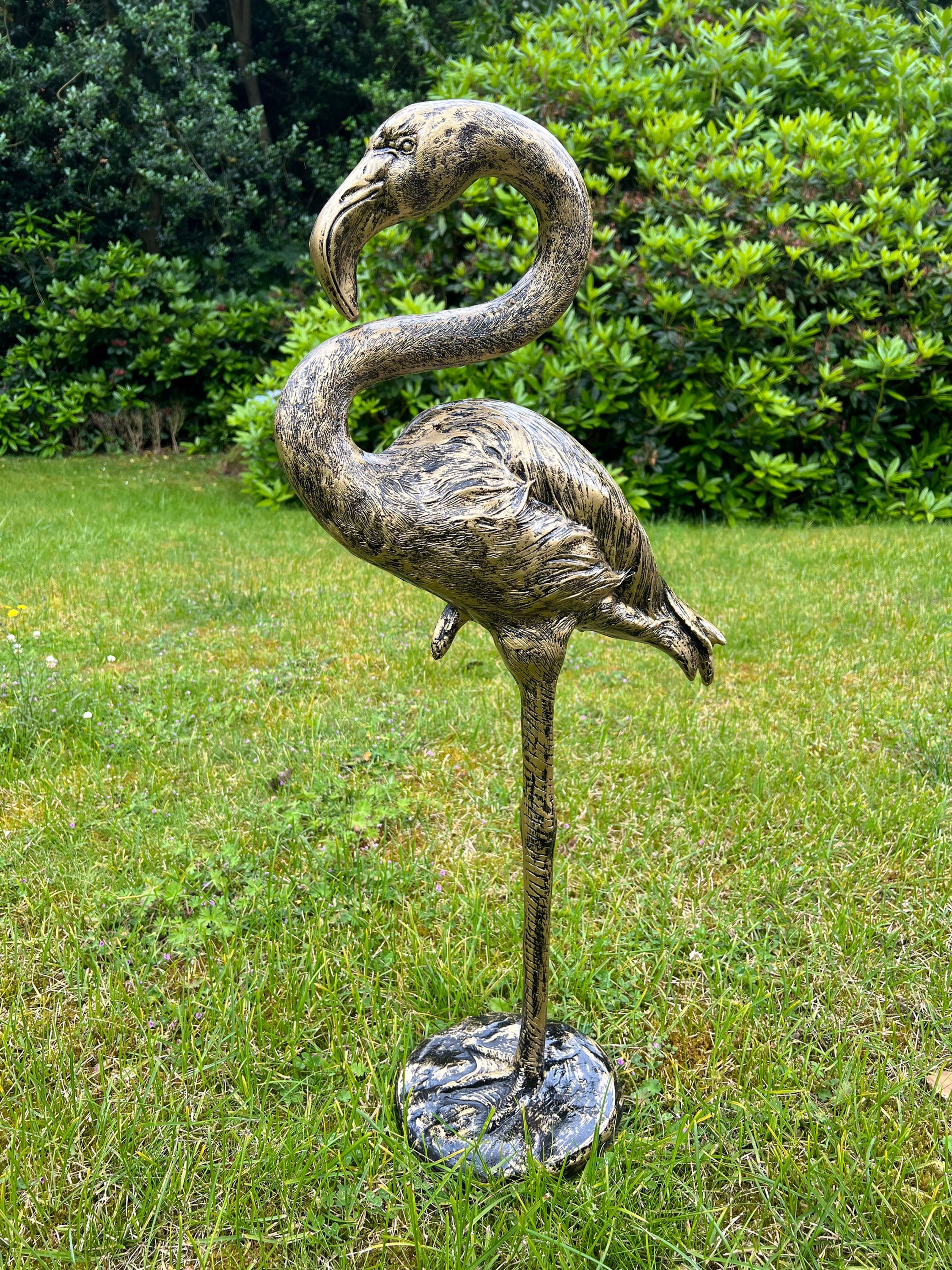 Flamingo bronskleurig 85 cm