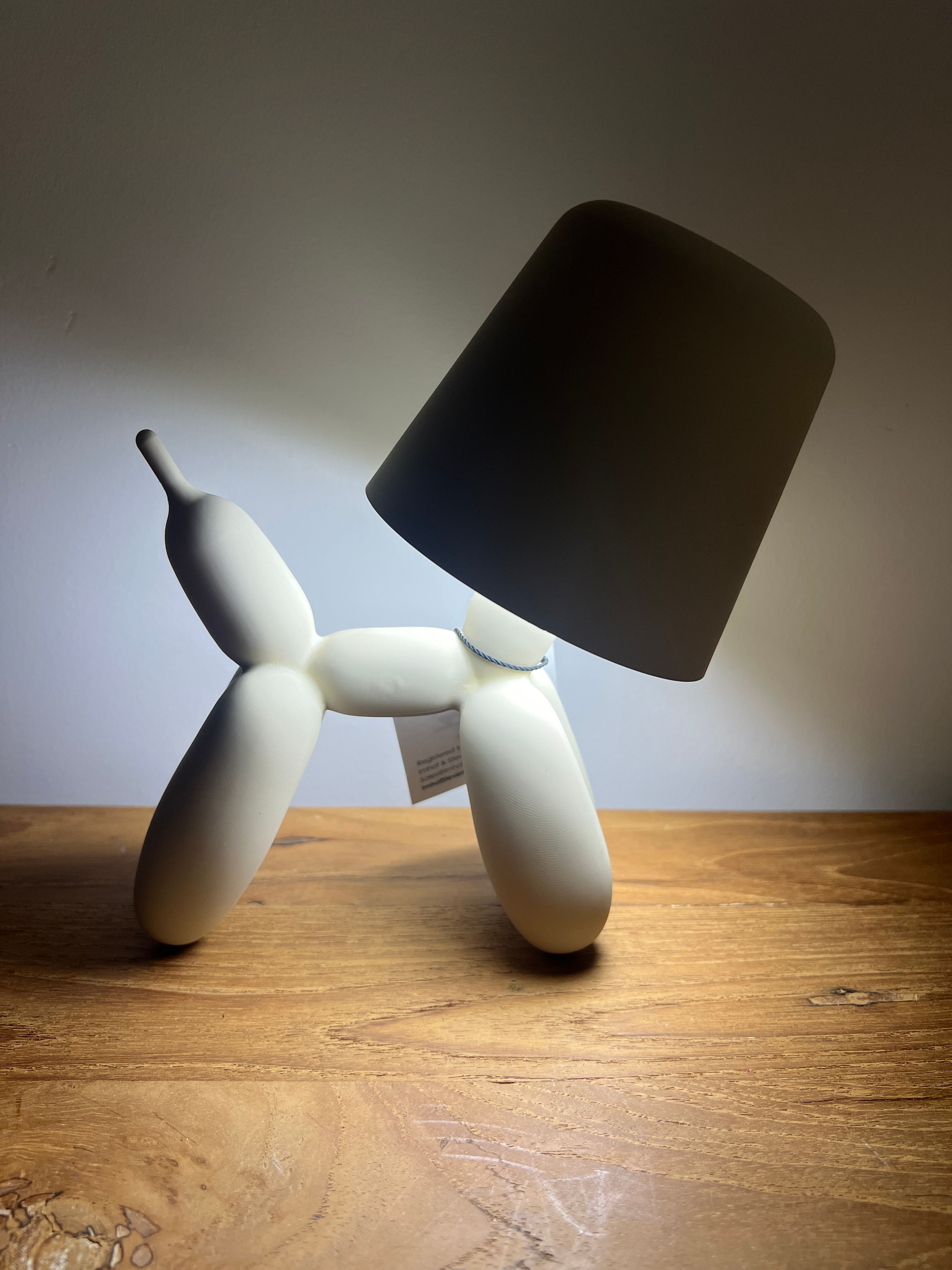 Tafellamp Ballonhond taupe 16 x 10 x 18 cm