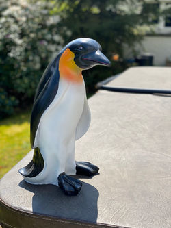 Sculptures Paradise pinguin zwart wit