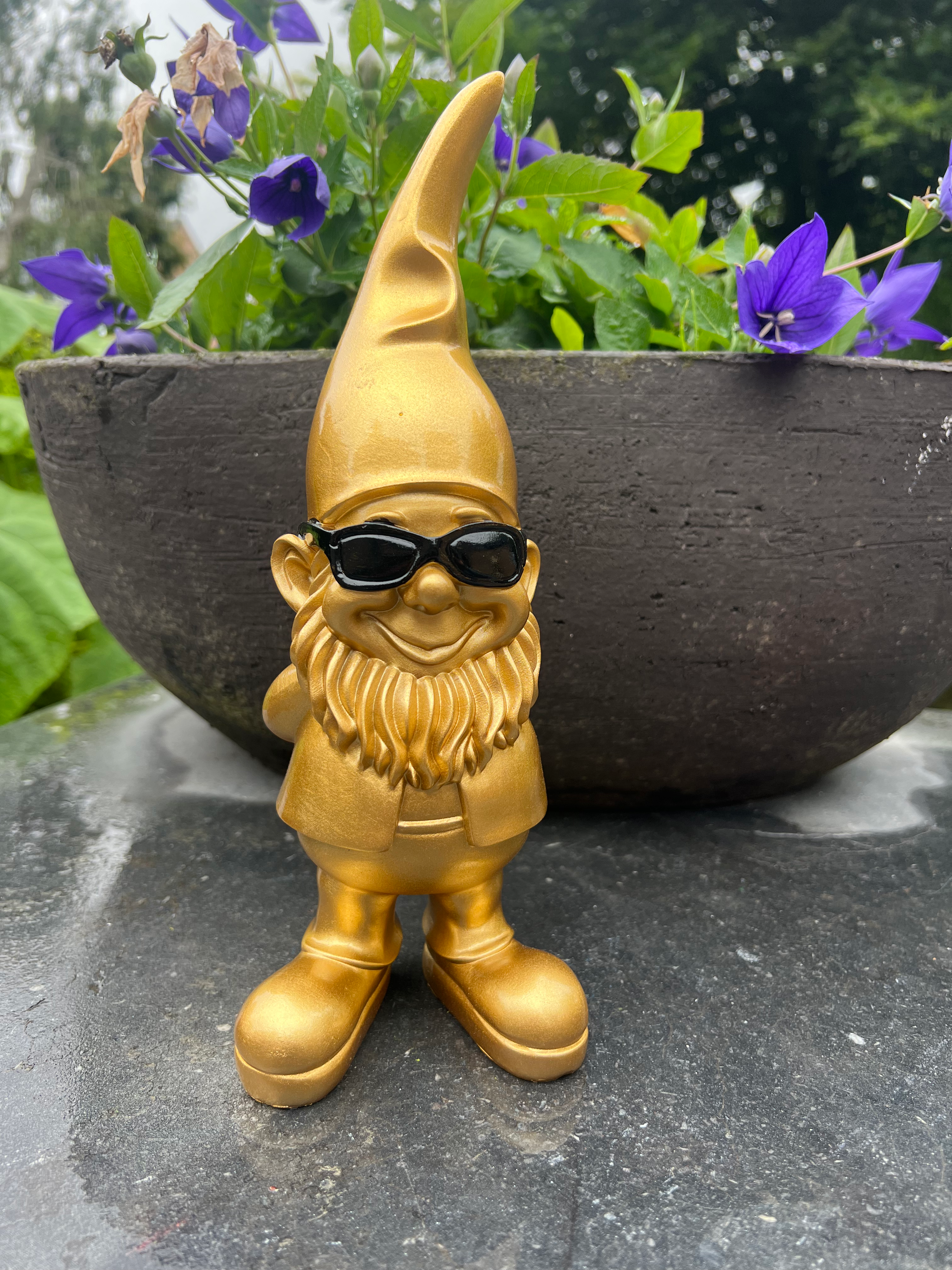 Kabouter goud 10 x 10 x 28 cm