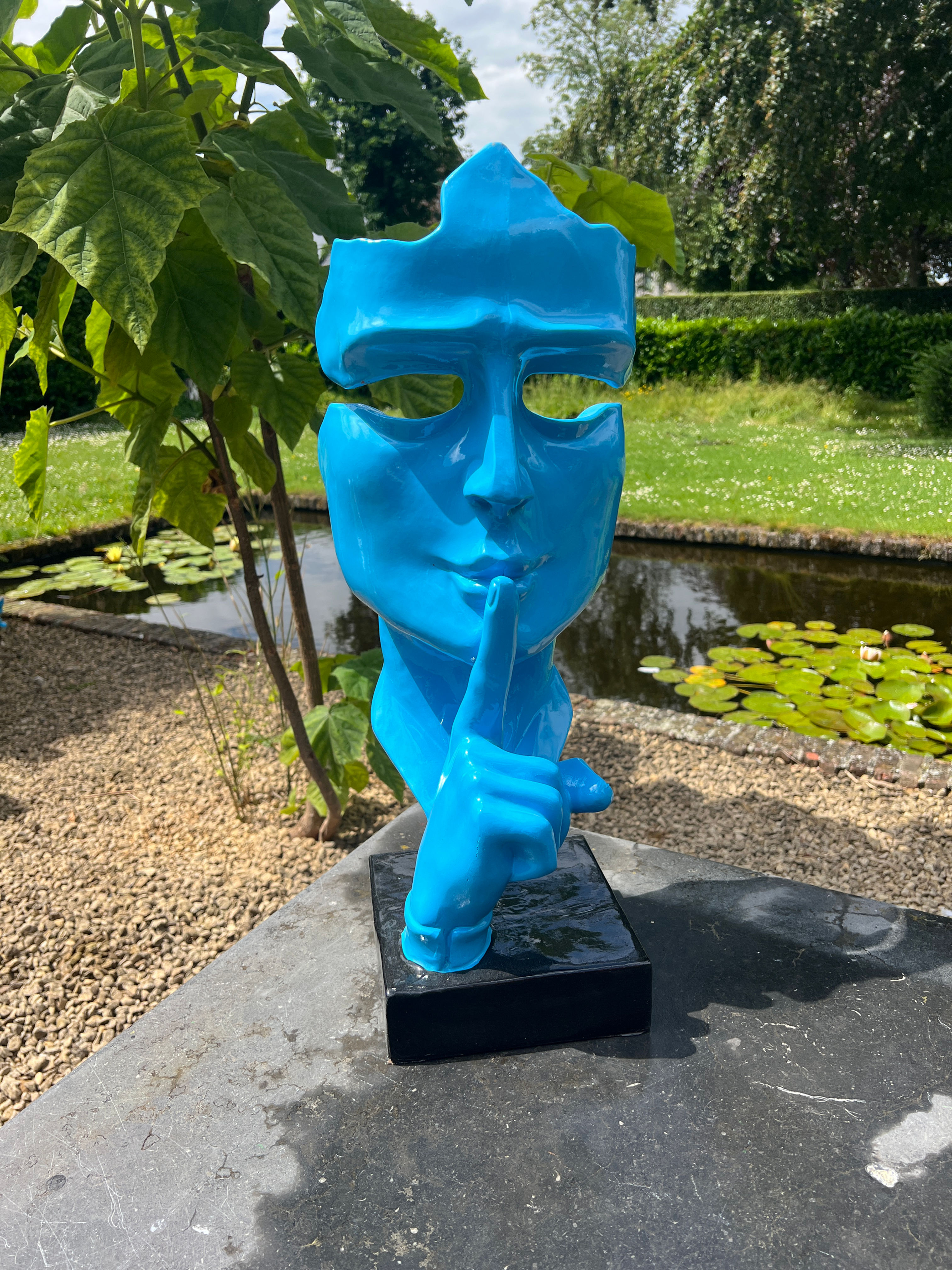 Masker ssst blauw 60 cm