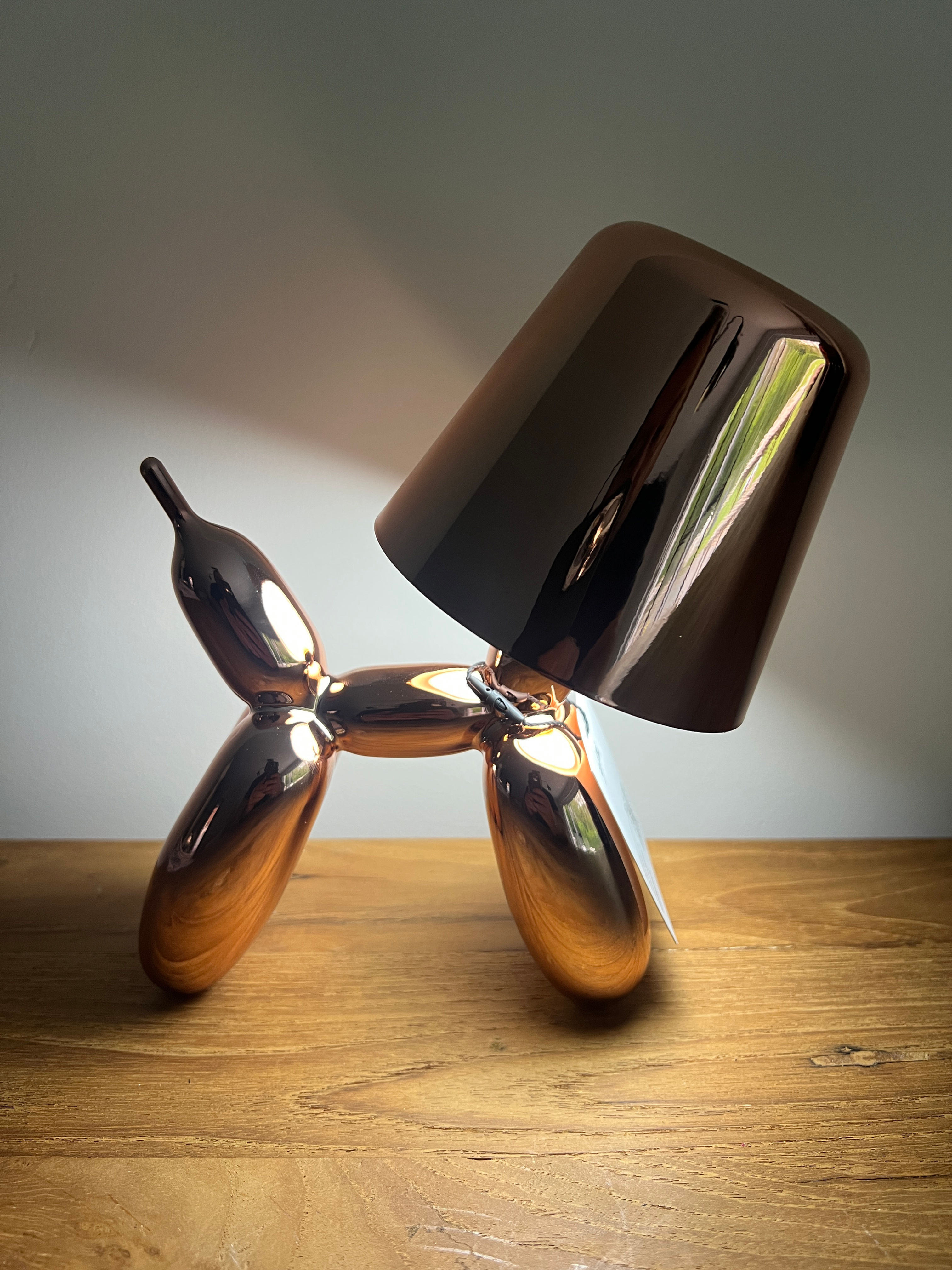 Tafellamp Ballonhond Chrome brons 16 x 10 x 18 cm