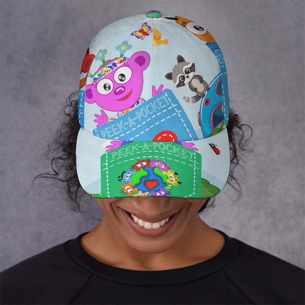 Thumbnail: Peek-A-Pocket All-Over Print Peaked Cap