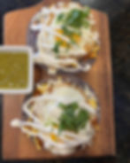 Plates of food on the table
