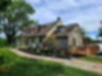 An old but charming farm house made of stone walls