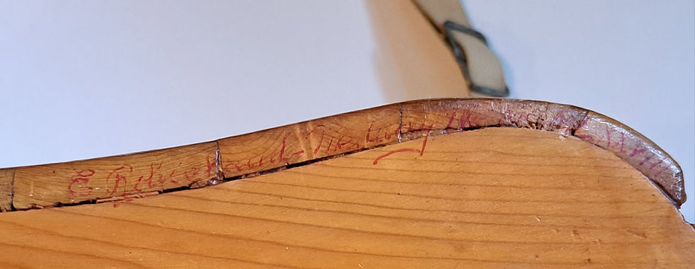 Thumbnail: Emile Robichaud Carved Fishing Creel Signed & Dated 1978