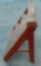 Thumbnail: Antique Bucket Bench in Original Old Red Paint
