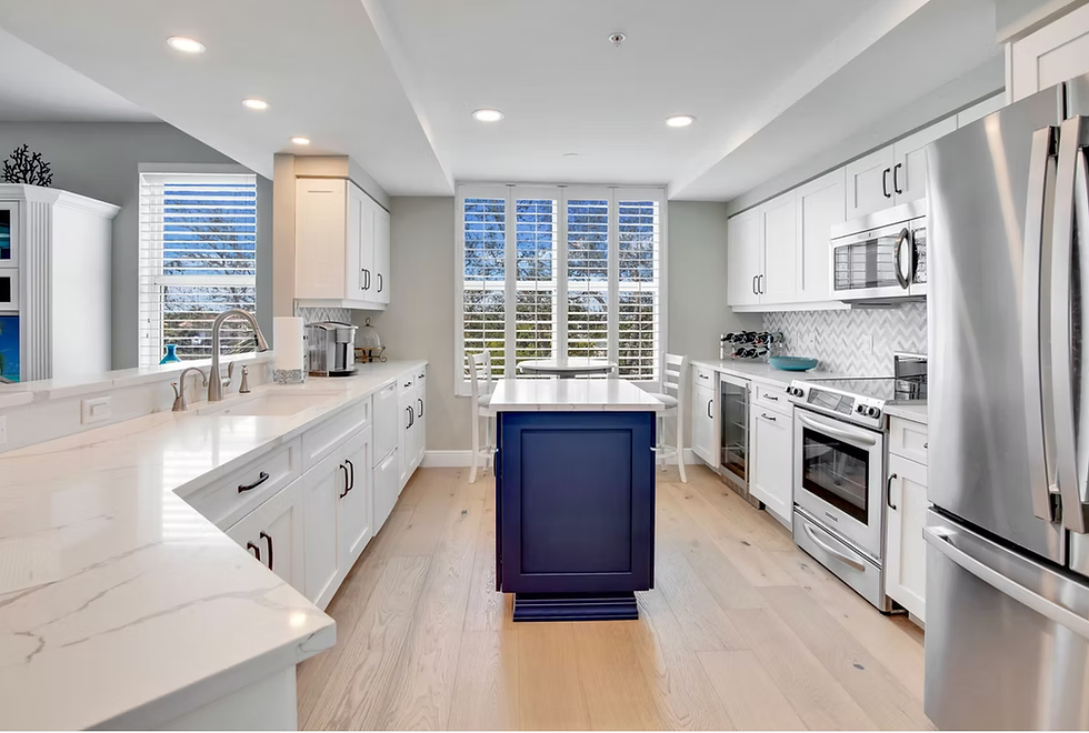 Amish handcrafted white kitchen cabinets