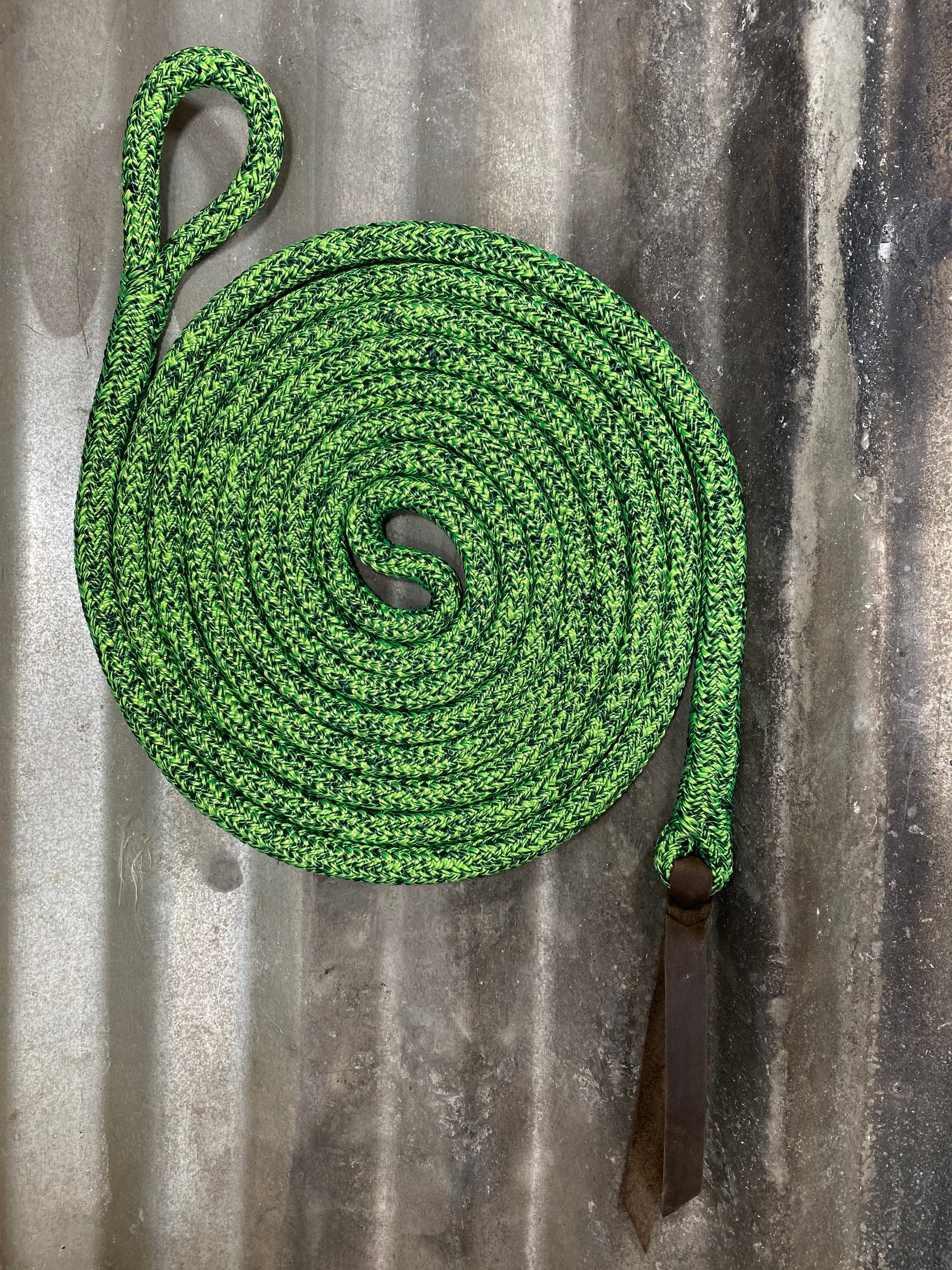 14' Lead Rope w/ Clinician Style Weighted Tail