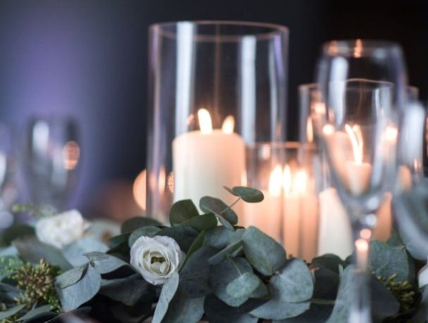 Contemporary wedding styling