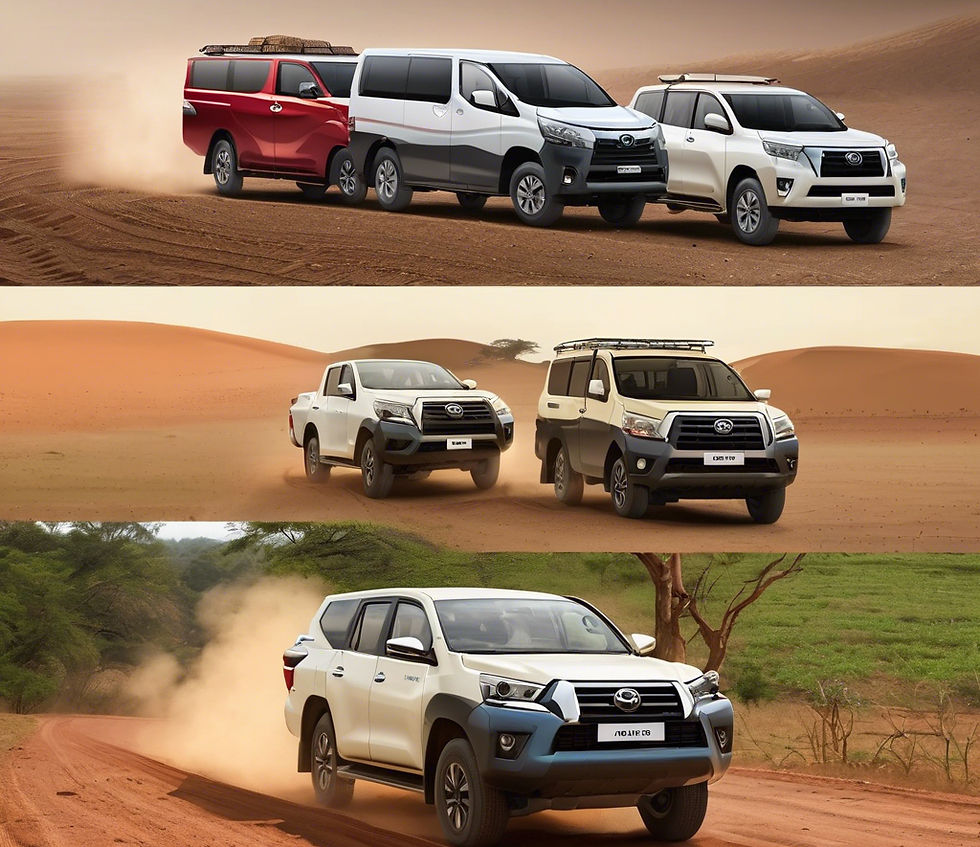 Pickup trucks and vans