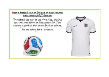World Cup - Wear a football shirt