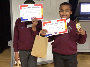 Celebrating Year 5's Victory at the MFL Spelling Bee Competition