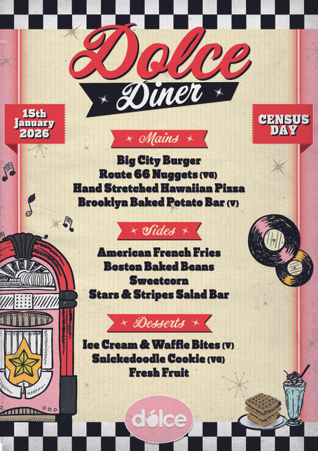 Dolce Diner School Meals Menu