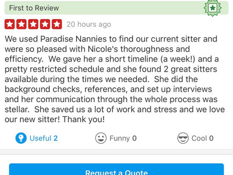 First Yelp review!