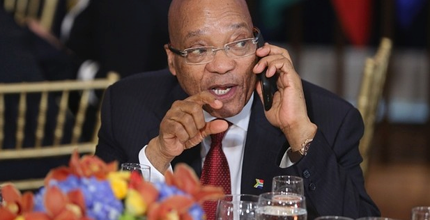 Jacob Zuma at a UN lunch during the recent general assembly in New York. Photograph: Chip Somodevilla/dpa/Corbis